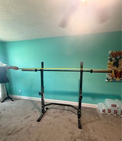 Olympic Bar & Squat Rack