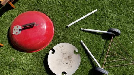 Vintage Red Weber Kettle