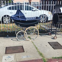 1930 English Pram Baby Stroller 