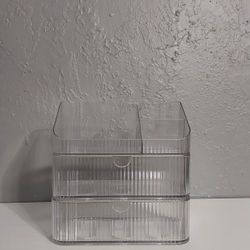 (New) Clear Organizer With Drawers