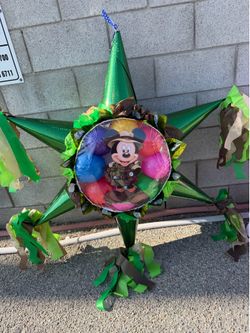 Safari Mickey Mouse star pinata with balls