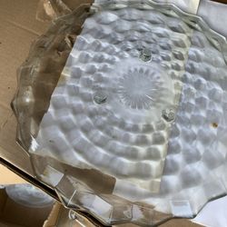 $20 1 glass platter / plate/server