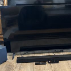 Vizio 55” TV + Vizio Soundbar + Vizio Subwoofer 