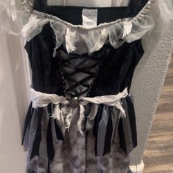 Girls Pirate Costume Dress Size Large 