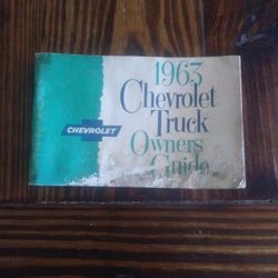 1963 Chevy C10 Owners Manual