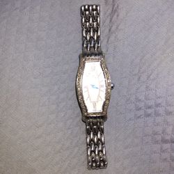Vtg Womens Diamond Accented Bulova Watch Needs Batt