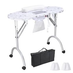 Brand new, portable nail station with magnifying glass for 120