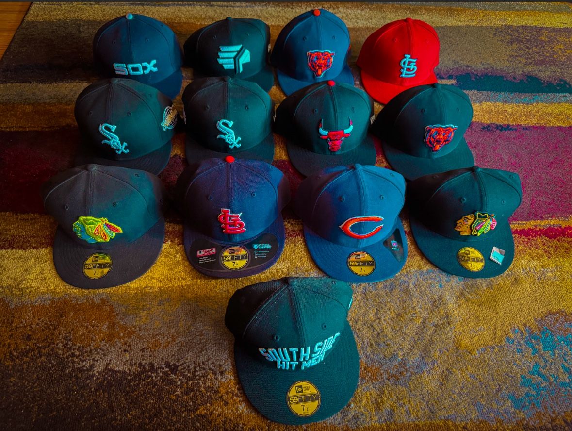 CHICAGO NEW ERA BASEBALL HATS BULLS WHITE SOX BEARS BLACKHAWKS