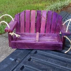 Wooden Chair  Hanging Plant Holder