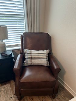 Leather recliner