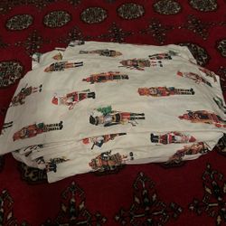 Pottery Barn Nutcracker Full Sheet Set