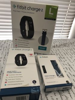 Fitbit Charge2 Tracker With Bonus Band,L