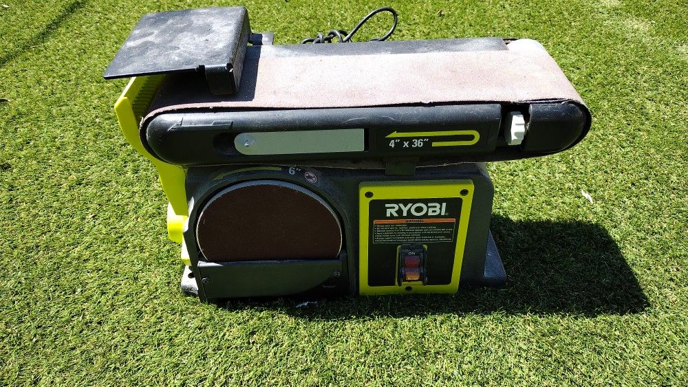 Ryobi Belt Sander 4" X 36" And 6" Disc Sander