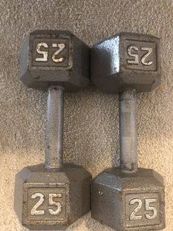 25 pound dumbbells