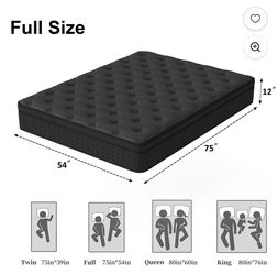 Colchones híbrido con memory foam nuevos SIZE FULL 10 " 120 dolares nuevos en caja