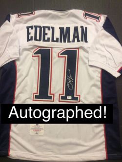 SALE TONIGHT! Julian Edelman SIGNED Patriots Jersey w/COA