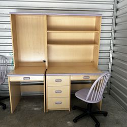 Awesome Children's Desk, hutch, Credenza and Chair - by Camelot Furniture Co