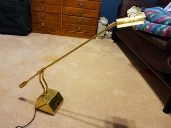 All brass desk lamp, unique