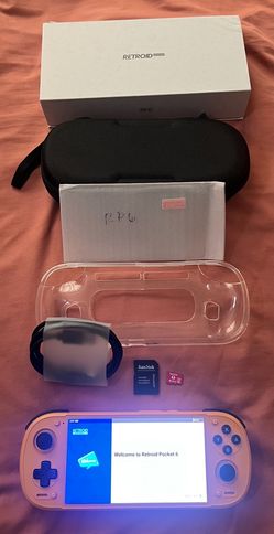 Retroid Pocket 6 - Orange stick top - 8gb/128gb + Extras!