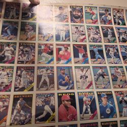 Topps Baseball Cards Uncut