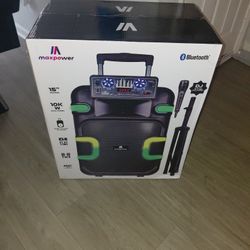 Manpower 15"WOOFER WITH MICROPHONE  AND DJ STAND