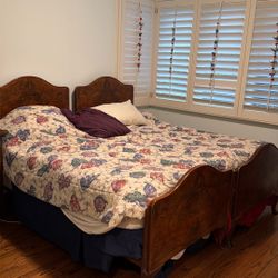 Solid Walnut Twin Sized Beds