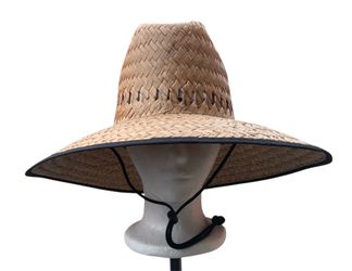 New Wide Brim Hat Real Straw Gardening Outdoor Lawning