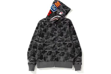 Bape ABC Camo Shark Full Zip Up Hoodie 