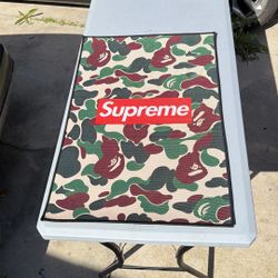 Supreme X Bape Rug/ Wall Art