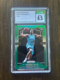 2019-20 Panini Prizm PJ Washington Jr. Green Rookie RC CSG 8.5