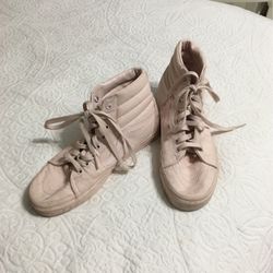 Light Pink High Top Vans