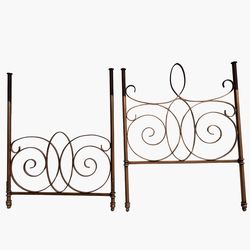 Beautiful Solid Metal Queen Bed Frame | Headboard + Footboard | Originally $1,500