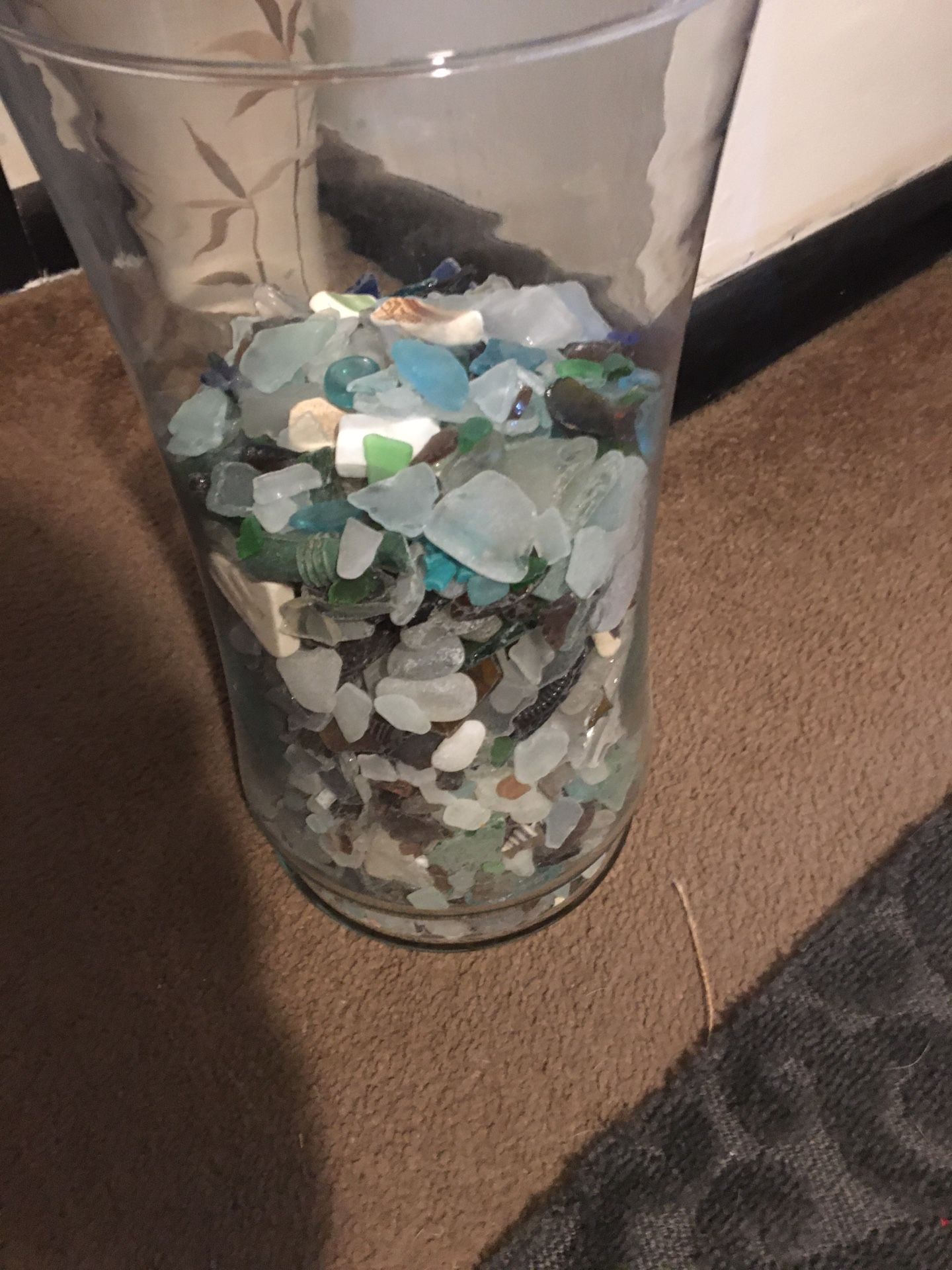 Assorted beach glass best offer