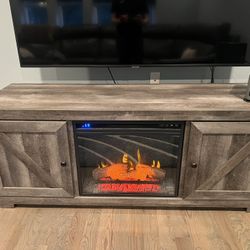 Wynnlow 63" TV Stand with Electric Fireplace