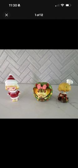 POP MART Dimoo World Dimoo Christmas Mini Figurines, YoKi, Bunny, Santa Cutie