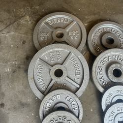 Standard Olympic Plates 165lbs 