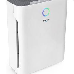 Okaysou Home Air Purifiers with 3 Filters, covers up to 1008 square feet, H13 True HEPA and washable filter, 23 dB silent cleaner odor eliminators in 