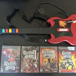 Guitar Hero Lot PS2 Playstation Video Games 