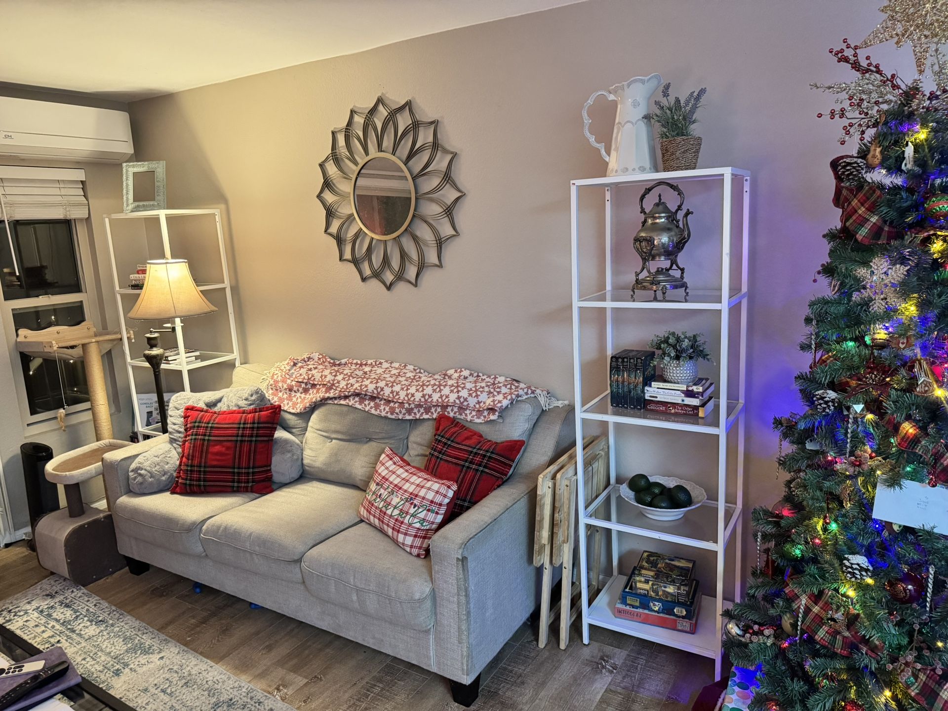 (2) Tall IKEA Glass Shelves