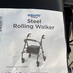Equate Rolling Walker Black New without Box