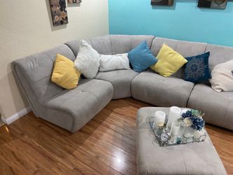 Grey sectional living set