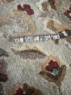 Vintage Silver Charm Bracelet 