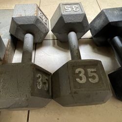 35 Lbs Dumbbells 