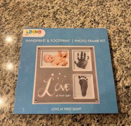Baby Handprint & Footprint Photo Frame Kit – Baby Keepsake Gift