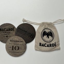 Bacardi 3 Woods coasters