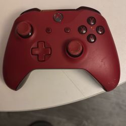 Red Wireless X-Box One Controller 