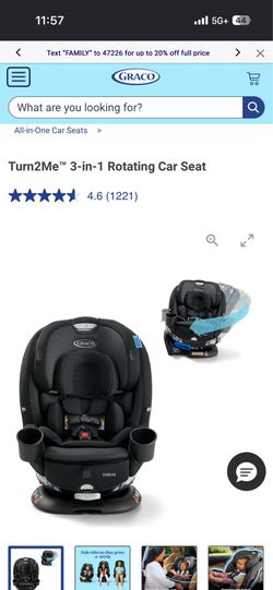 Turn2Me™ 3-in-1 Rotating Car Seat