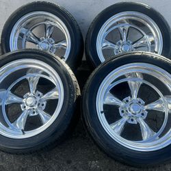 American Racing Vn Polished 17x11 With Toyo Extensa 315/35/17 Tires For Obs C-10 Chevy 5x5🔥🔥🔥