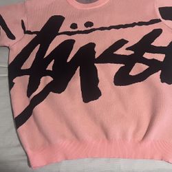 stussy knit sweatshirt size medium