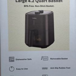 4.2 Quart Air Fryer Black Brand New